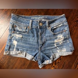 American Eagle Hi-Rise Shortie Shorts